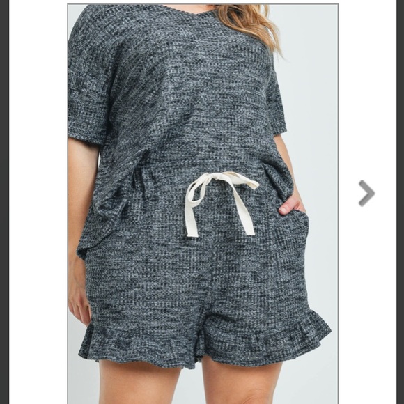 Waffle Knit Lounge Set NWT - Picture 3 of 4